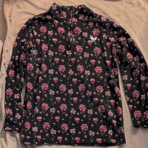 Bad Birdie Floral Black Pullover
